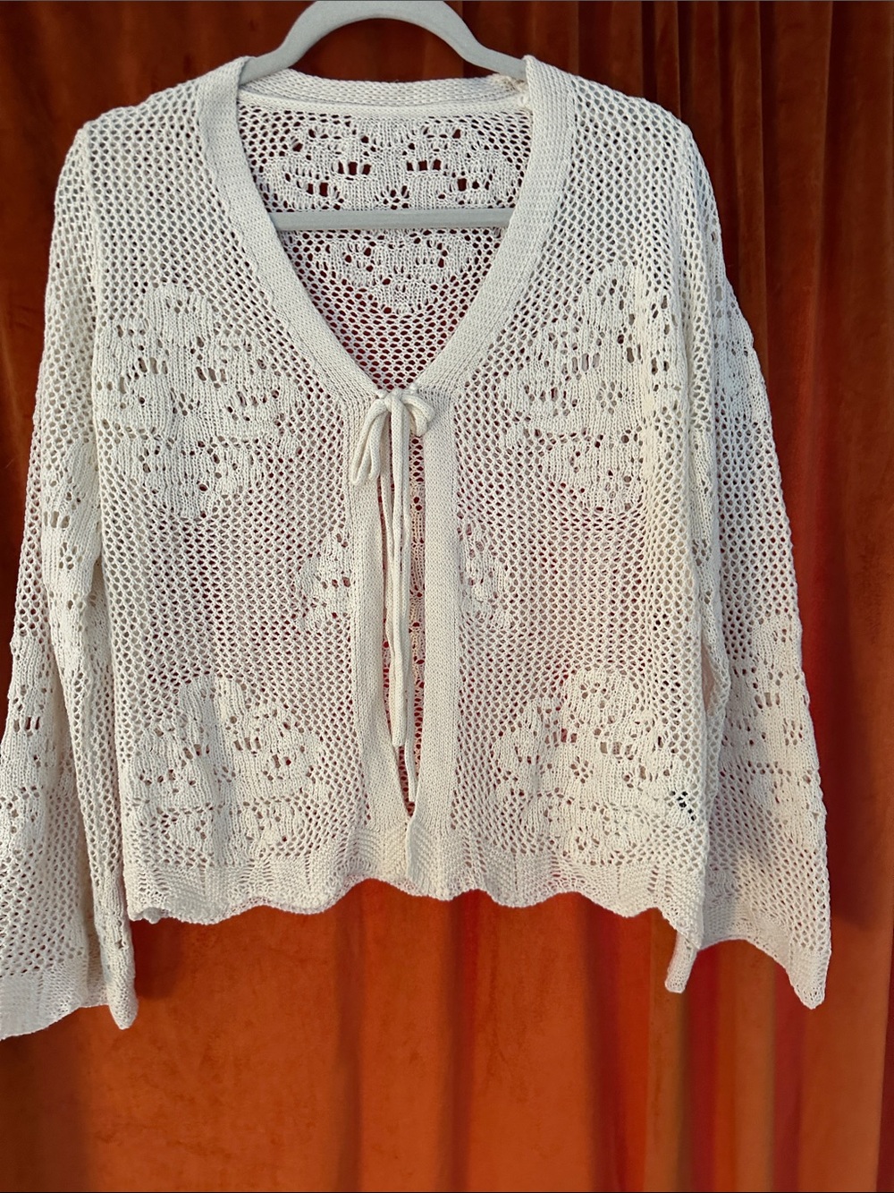 SHEIN size medium crochet beach coverup